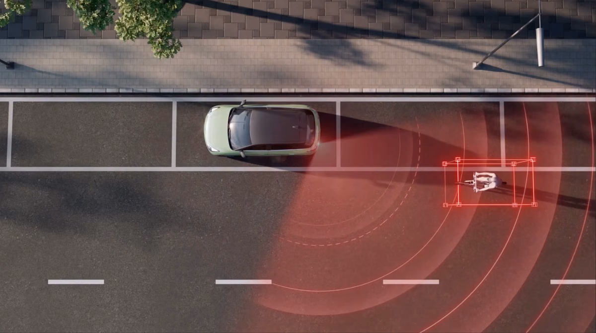 Geely E2 - Avertizare la deschiderea portierei
